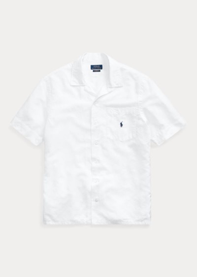 Camisa Polo Ralph Lauren Hombre Blancos - Custom Fit Camp - OIWBF2709